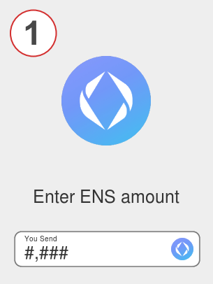 Exchange ens to xrp - Step 1