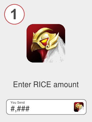 Exchange rice to btc - Step 1