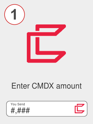 Exchange cmdx to btc - Step 1