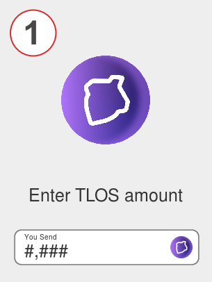 Exchange tlos to ada - Step 1