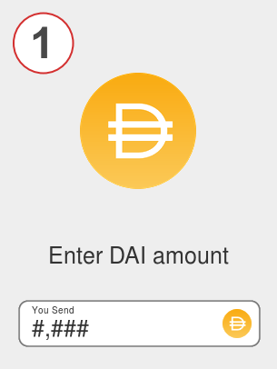 Exchange dai to fet - Step 1