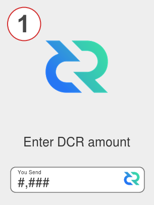 Exchange dcr to xrp - Step 1