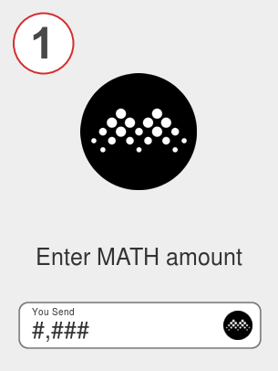 Exchange math to eth - Step 1