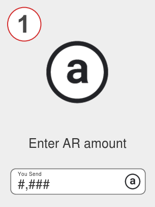 Exchange ar to avax - Step 1