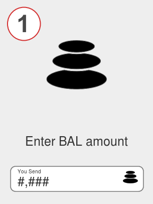 Exchange bal to matic - Step 1