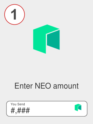 Exchange neo to axs - Step 1