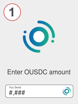Exchange ousdc to btc - Step 1