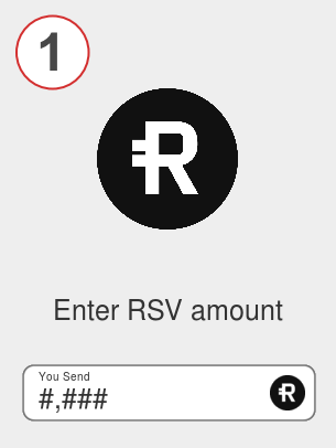 Exchange rsv to ada - Step 1