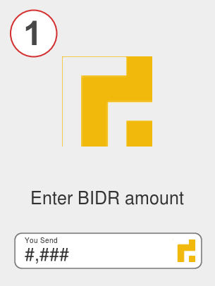 Exchange bidr to btc - Step 1