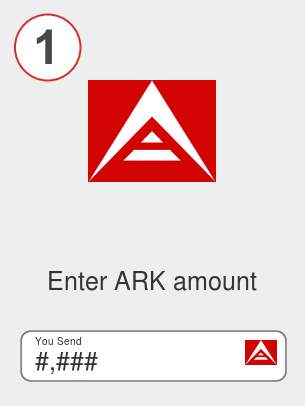 Exchange ark to xrp - Step 1