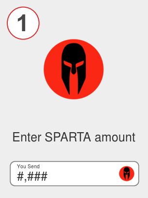 Exchange sparta to sol - Step 1