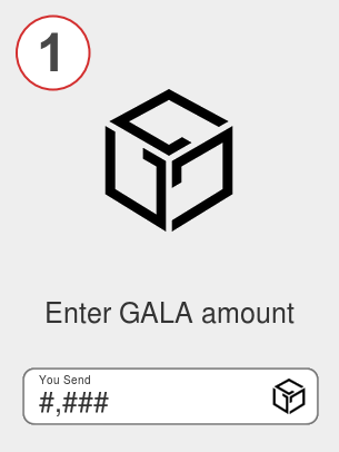 Exchange gala to gno - Step 1