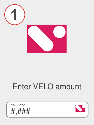Exchange velo to sol - Step 1