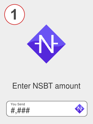 Exchange nsbt to sol - Step 1