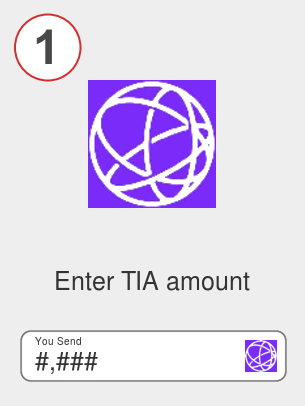 Exchange tia to aave - Step 1