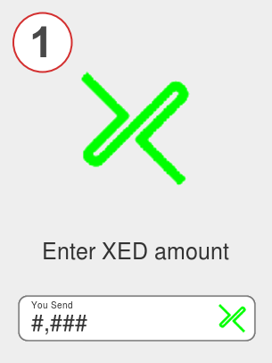 Exchange xed to avax - Step 1