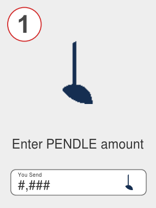 Exchange pendle to bnb - Step 1