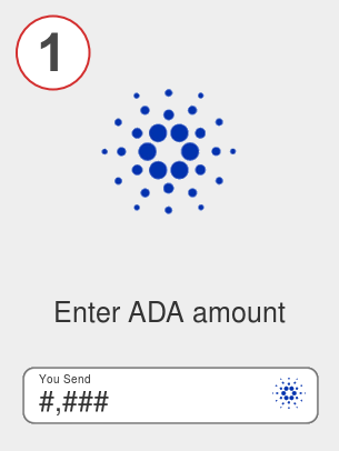 Exchange ada to ava - Step 1