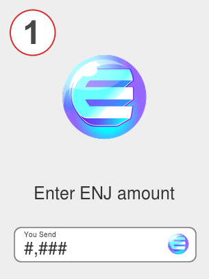 Exchange enj to bnb - Step 1