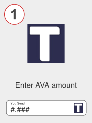 Exchange ava to bnb - Step 1