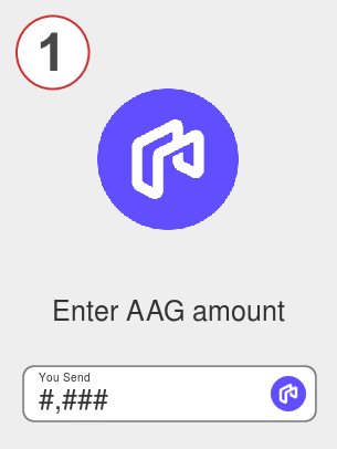 Exchange aag to btc - Step 1