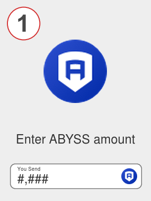 Exchange abyss to ada - Step 1