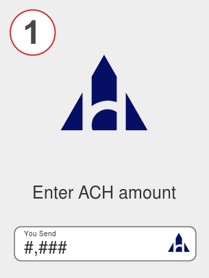Exchange ach to bnb - Step 1