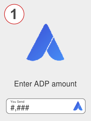 Exchange adp to eth - Step 1