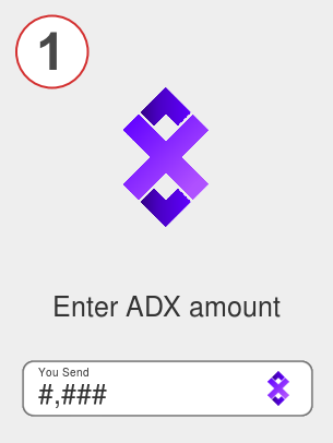 Exchange adx to usdt - Step 1