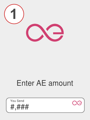 Exchange ae to eth - Step 1