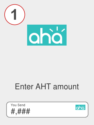 Exchange aht to eth - Step 1