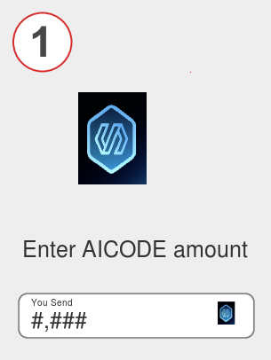 Exchange aicode to btc - Step 1