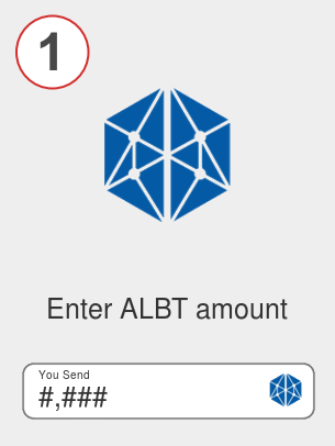 Exchange albt to eth - Step 1