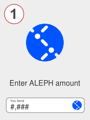 Exchange aleph to bnb - Step 1