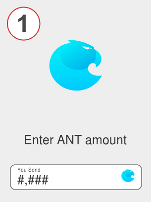 Exchange ant to bnb - Step 1