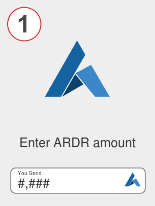 Exchange ardr to avax - Step 1