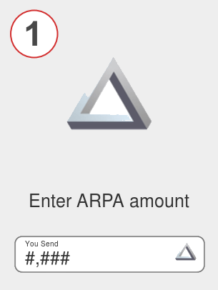 Exchange arpa to bnb - Step 1