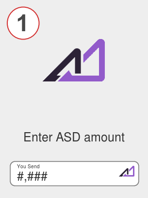 Exchange asd to eth - Step 1