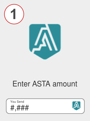 Exchange asta to sol - Step 1