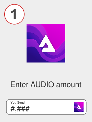 Exchange audio to xrp - Step 1