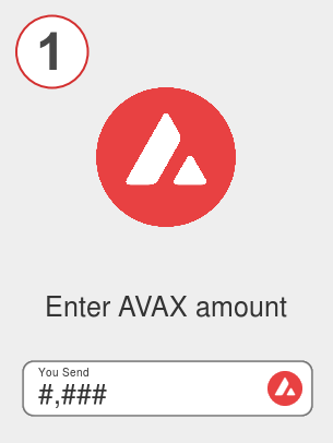 Exchange avax to agix - Step 1