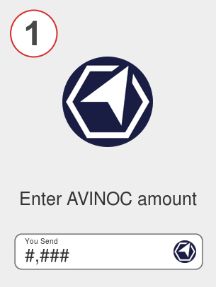 Exchange avinoc to avax - Step 1