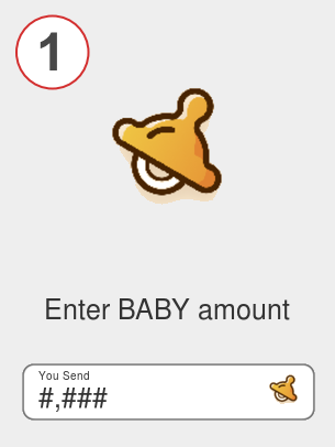 Exchange baby to bnb - Step 1
