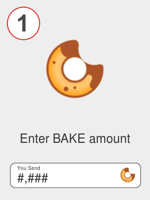 Exchange bake to eth - Step 1