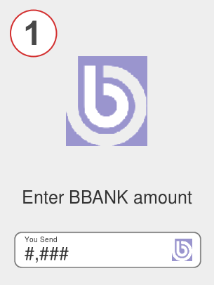 Exchange bbank to btc - Step 1