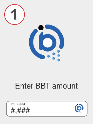 Exchange bbt to btc - Step 1