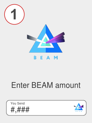 Exchange beam to btc - Step 1