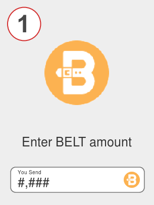 Exchange belt to btc - Step 1