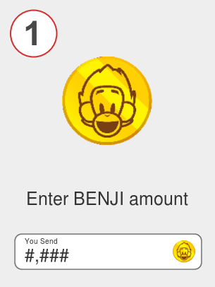 Exchange benji to btc - Step 1