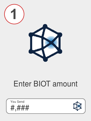 Exchange biot to lunc - Step 1